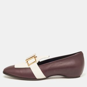 Tod's Dark Purple and White Leather Stone Embellished Slip On Loafers Size 38, Loafers & Slip-Ons - Luxury Closet catalog