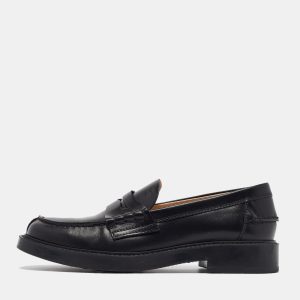 Tod's Black Leather Gomma Basso Loafers Size 35.5, Loafers & Slip-Ons - Luxury Closet catalog