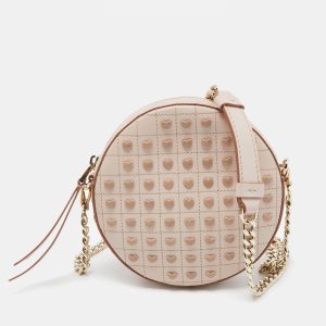 Tod's Light Pink Leather Round Gommini Crossbody Bag, Shoulder Bags - Luxury Closet catalog