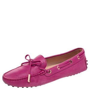 Tod's Pink Leather Gommino Slip On Loafers Size 38, Loafers & Slip-Ons - Luxury Closet catalog