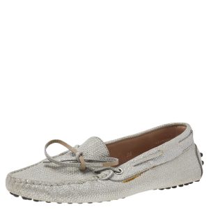Tod's Silver Glitter Slip on Loafers Size 36, Loafers & Slip-Ons - Luxury Closet catalog