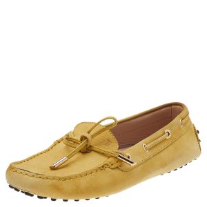 Tod's Yellow Leather Gommino Slip On Loafers Size 38, Loafers & Slip-Ons - Luxury Closet catalog