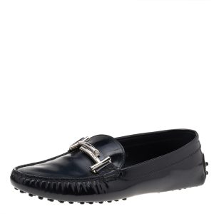 Tod's Black Patent Leather Slip on Loafers Size 39, Loafers & Slip-Ons - Luxury Closet catalog