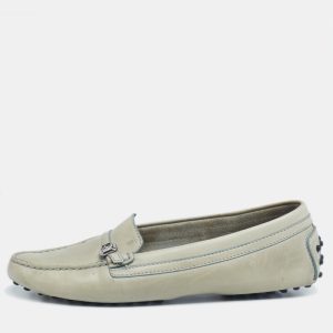 Tod's Olive Green Leather Slip On Loafers Size 39.5, Loafers & Slip-Ons - Luxury Closet catalog