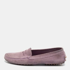 Tod's Lavender Suede Penny Driving Loafers Size 40, Loafers & Slip-Ons - Luxury Closet catalog
