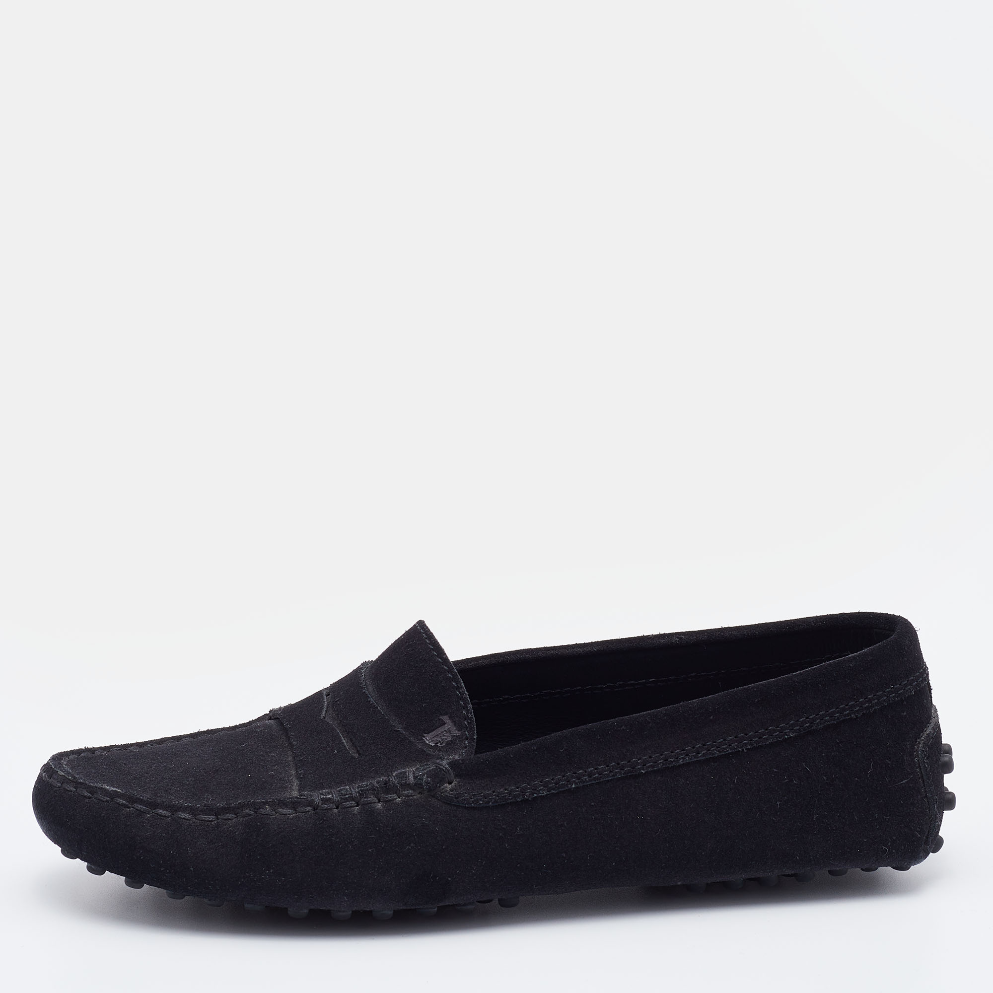 Tod's Black Suede Penny Slip On Loafers Size 36, Loafers & Slip-Ons - Luxury Closet catalog