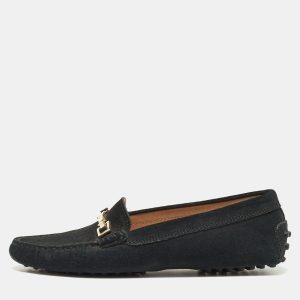 Tod's Black Suede Horsebit Loafers Size 37, Loafers & Slip-Ons - Luxury Closet catalog