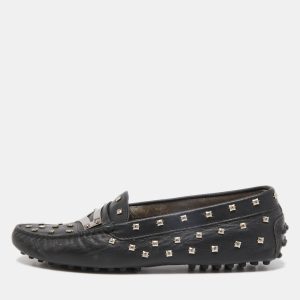 Tod's Black Leather Crystal Embellished Penny Loafers Size 37, Loafers & Slip-Ons - Luxury Closet catalog