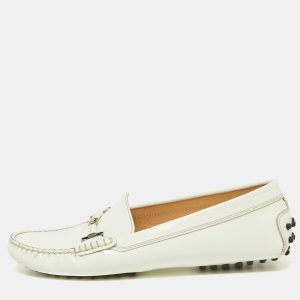 Tod's Off White Patent Leather Penny Driving Loafers Size 40, Loafers & Slip-Ons - Luxury Closet catalog