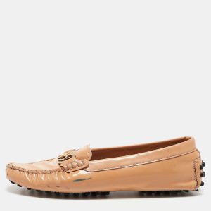 Tod's Beige Patent Slip On Loafers Size 34.5, Loafers & Slip-Ons - Luxury Closet catalog