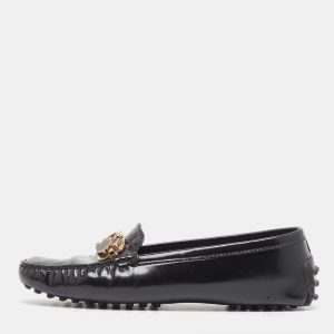 Tod's Black Patent Leather Crystal Embellished Loafers Size 36.5, Loafers & Slip-Ons - Luxury Closet catalog