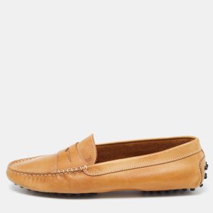 Tod's Brown Leather Slip On Loafers Size 41, Loafers & Slip-Ons - Luxury Closet catalog