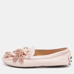 Tod's Pink Leather Gommino Slip On Loafers Size 37, Loafers & Slip-Ons - Luxury Closet catalog