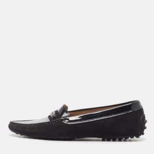 Tod's Black Suede and Patent Leather Loafers Size 36.5, Loafers & Slip-Ons - Luxury Closet catalog