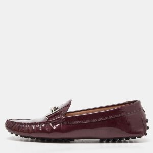 Tod's Burgundy Patent Leather Slip On Loafers Size 38, Loafers & Slip-Ons - Luxury Closet catalog