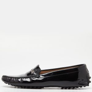 Tod's Black Patent Leather Penny Loafers Size 40, Loafers & Slip-Ons - Luxury Closet catalog