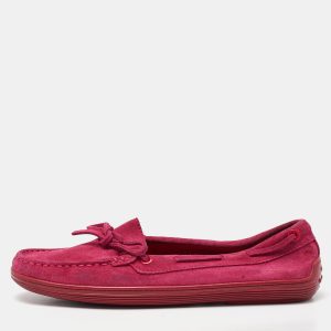 Tod's Pink Suede Gommino Loafers Size 38, Loafers & Slip-Ons - Luxury Closet catalog