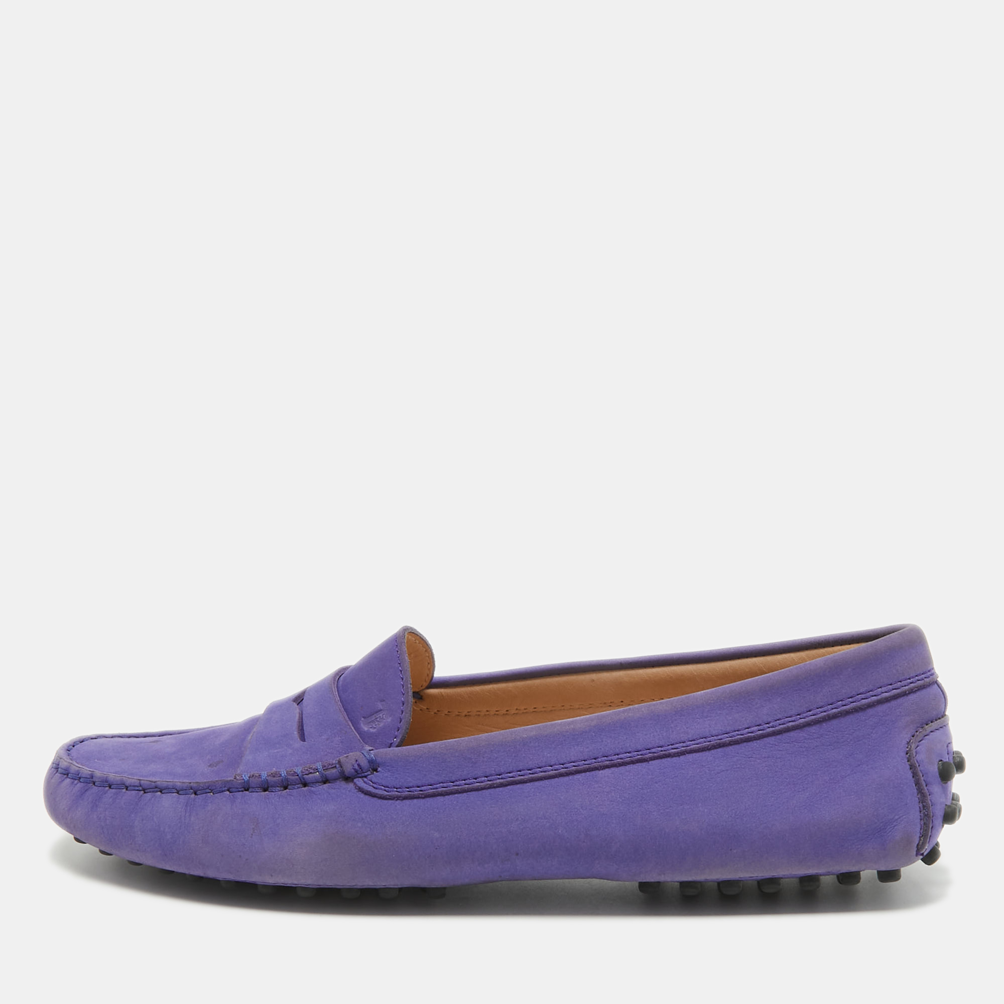 Tod's Purple Suede Slip On Loafers Size 39, Loafers & Slip-Ons - Luxury Closet catalog