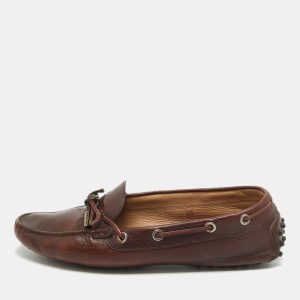 Tod's Brown Leather  Slip On Loafers Size 38, Loafers & Slip-Ons - Luxury Closet catalog