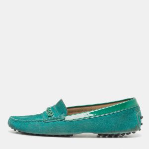 Tod's Green Suede and Patent Slip On  Loafers Size 39, Loafers & Slip-Ons - Luxury Closet catalog