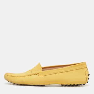 Tod's Yellow Suede Driving Loafers Size 39, Loafers & Slip-Ons - Luxury Closet catalog