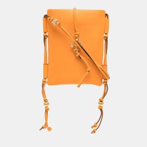 Tory Burch Orange - Leather - Phone Case Bag, Shoulder Bags - Luxury Closet catalog
