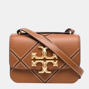 Tory Burch Brown - Leather - Shoulder Crossbody Bag, Shoulder Bags - Luxury Closet catalog