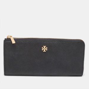 Tory Burch Black Leather Robinson Flap Continental Wallet, Wallets & Money Clips - Luxury Closet catalog