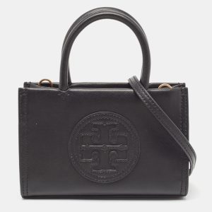 Tory Burch Black Faux Leather Mini Ella Bio Tote, Tote Handbags - Luxury Closet catalog