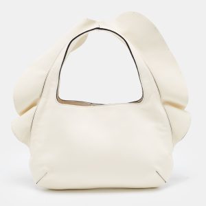 Valentino Off-White Leather 04 Rouches Edition Atelier Hobo, Hobo Handbags - Luxury Closet catalog