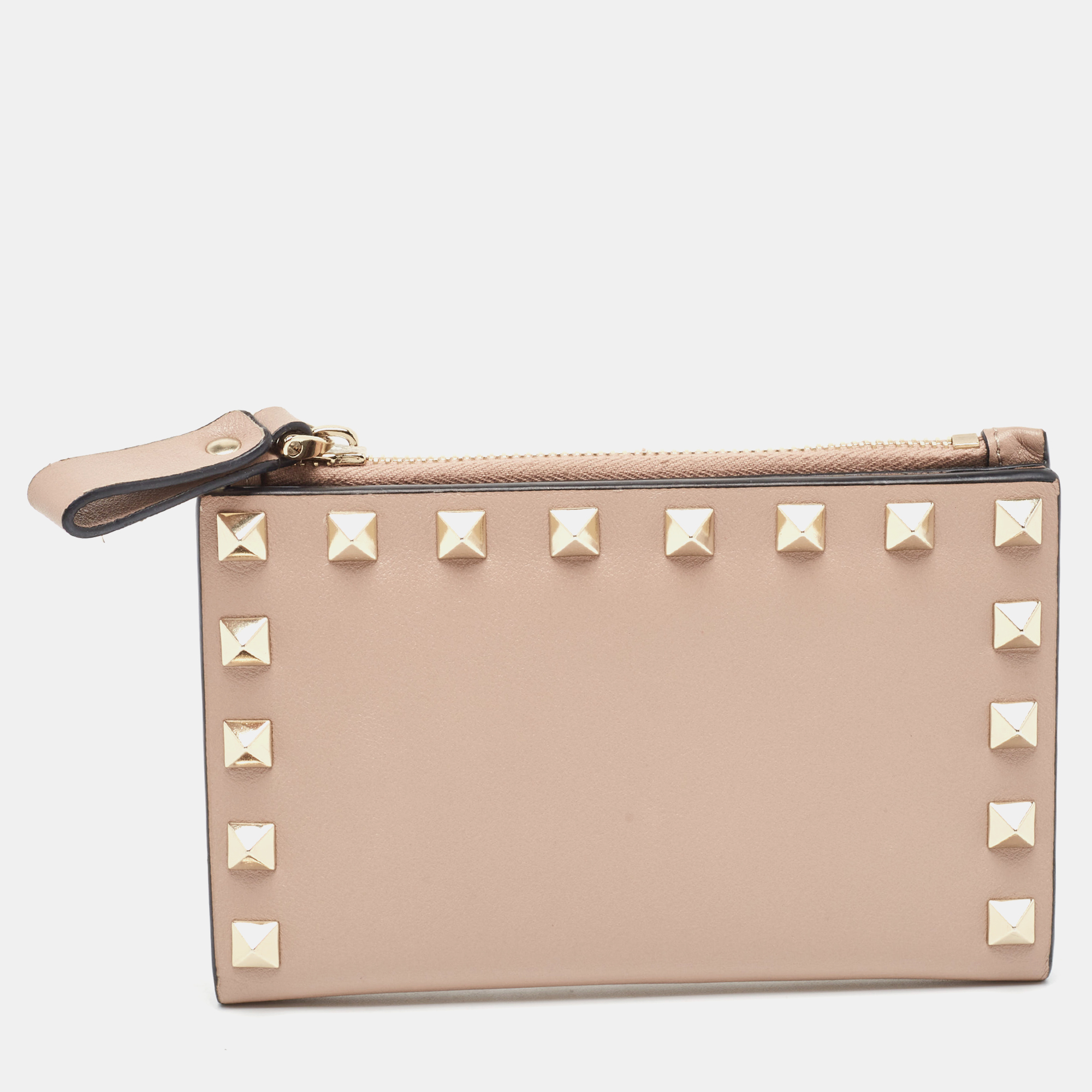 Valentino Dusty Pink Leather Rockstud Compact Wallet, Wallets & Money Clips - Luxury Closet catalog