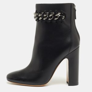Valentino Black Leather Ankle Boots Size 41, Boots - Luxury Closet catalog