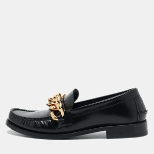 Versace Black Leather Chain Loafers Szie 39, Loafers & Slip-Ons - Luxury Closet catalog