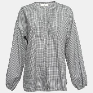 Weekend Max Mara Black Checked Cotton Button Front Tunic M, Shirts & Tops - Luxury Closet catalog
