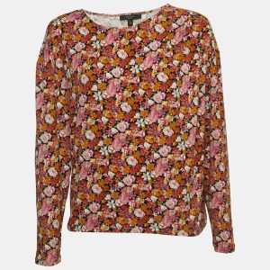 Weekend Max Mara Multicolor Floral Printed Jersey Top L, Shirts & Tops - Luxury Closet catalog