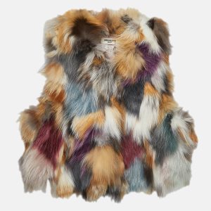 Zadig & Voltaire Multicolor Fur Sleeveless Cropped Jacket S, Coats & Jackets - Luxury Closet catalog