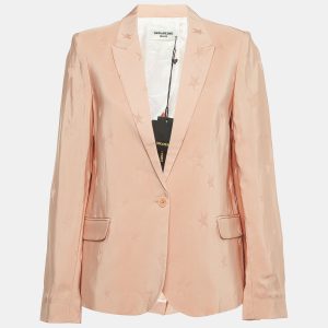 Zadig & Voltaire Pink Star Jacquard Single-Breasted Blazer M, Coats & Jackets - Luxury Closet catalog