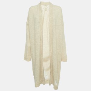 Zadig & Voltaire Beige Distressed Knit Open Cardigan M/L, Sweaters & Cardigans - Luxury Closet catalog