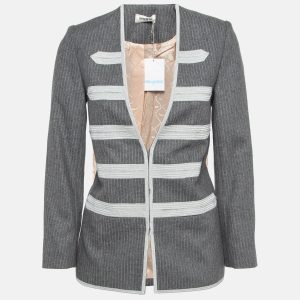 Zadig & Voltaire Grey Patterned Wool Blend Jacket S, Coats & Jackets - Luxury Closet catalog