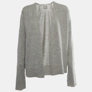 Zadig & Voltaire Grey Patterned Cashmere Open Front Cardigan L, Sweaters & Cardigans - Luxury Closet catalog