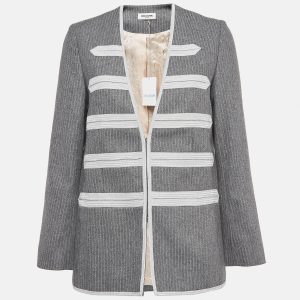 Zadig & Voltaire Grey Patterned Wool Blend Jacket M, Coats & Jackets - Luxury Closet catalog