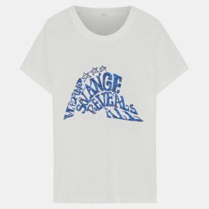 Zimmermann Ivory Linen Lucky Sequin T-Shirt M (SIZE 2), Shirts & Tops - Luxury Closet catalog
