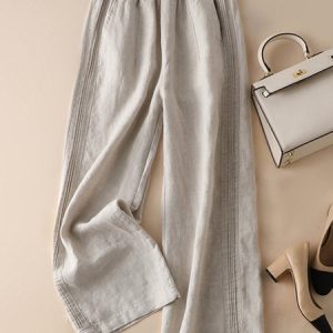 Women Casual Comfy Plain Daily Loose Long Pants, Pants, color:Light Khaki|size:3XL, catalog Noracora shop