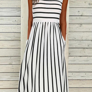 Women's Casual Crew Neck Short Sleeve Knit Dress, Midi, color:Black|size:XXL, catalog Noracora shop
