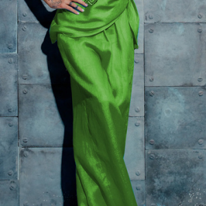 Plain Loose Casual Pants, Pants, color:Green|size:XXL, Stylewe