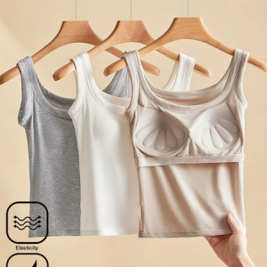 Casual Crew Neck Plain Tank Top, Tanks & Camis, color:Apricot|size:XL, catalog Noracora shop