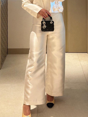 Loose Urban Plain Pants, Pants, color:White|size:XXL, Stylewe
