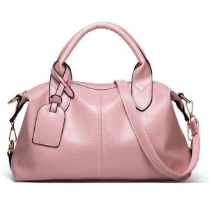 Minimalist Commuter Tote Bag Large Capacity Crossbody Bag with Pendant, Bags, color:Pink|size:One-size, Stylewe