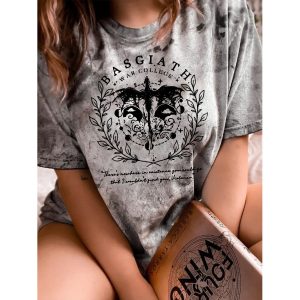 Fourth Wing Tie Dye Shirt, women tops, COTOSEN