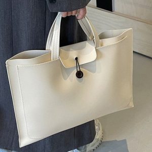 Large Capacity Briefcase Clutch Commuting Computer Bag, Bags, color:White|size:One-size, Stylewe